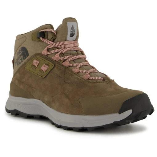 The North Face Women's Cragstone Leather Mid WP - Walking Boots -La Sportiva Store the north face womens cragstone leather mid wp walking boots detail 2